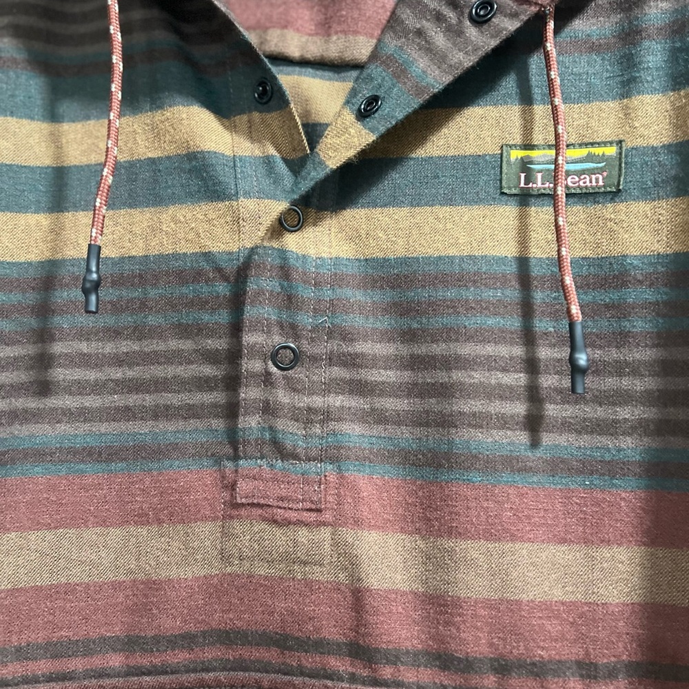 LL Bean Men's Katahdin Performance Flannel Anorak - Picture 11 of 14
